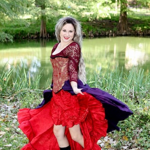 Sarah Costume, Costume, Dress, Witch Costume, Inspired Sisters, Halloween Costume, Corset, Chemise, Saloon Skirt
