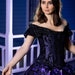 Purple and Black Haunted Mansion Inspired Ballgown, Corset Dress Full Skirt, Gothic Wedding Gown