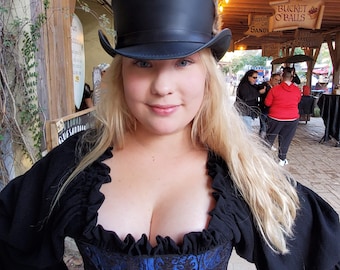 Victorian Steel Boned Corset, Renaissance Costume, Choose Your Color