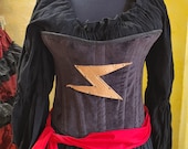 Miss Marvel Corset, Steampunk, Renaissance Costume, Steel Boned Corset, Super Hero, Renaissance, Costume, Cosplay