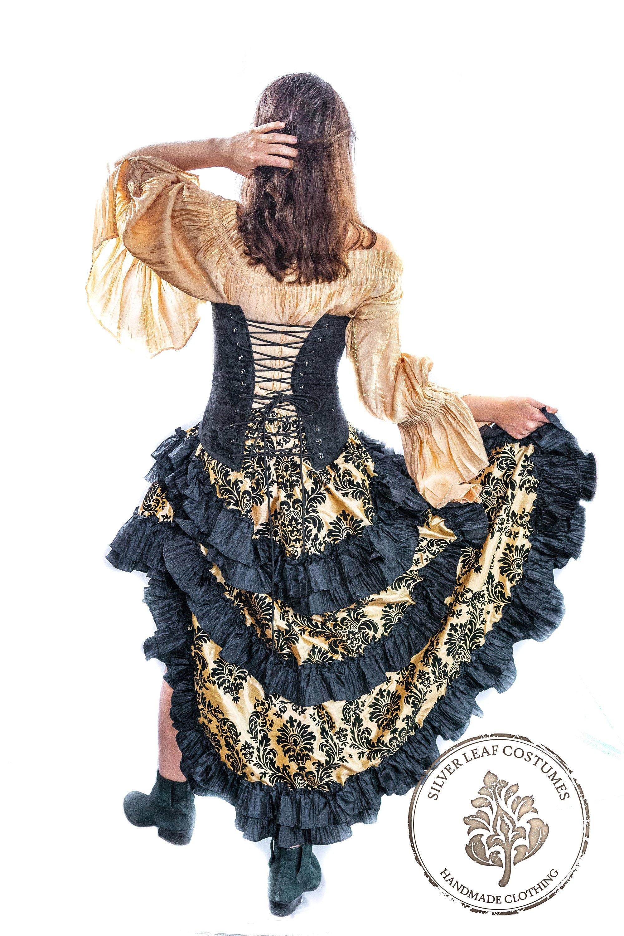 green emerald velvet dress Tassel Skirt