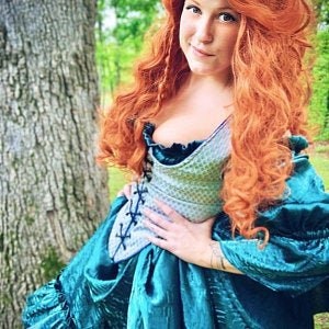 Merida Inspired Bodice, Renaissance Faire Bodice, Costume, Disney, Fairy, Cosplay, Tavern Wench Bodice, Maiden Bodice