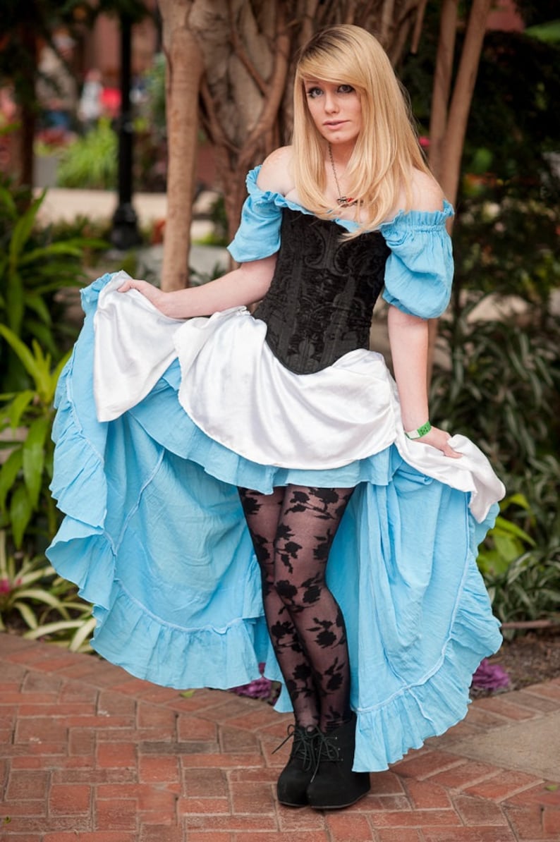 Alice in Wonderland Inspired Corset Costume Steampunk image 0.