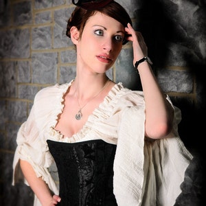 Cream Cotton Chemise Steampunk Victorian Renaissance - Etsy