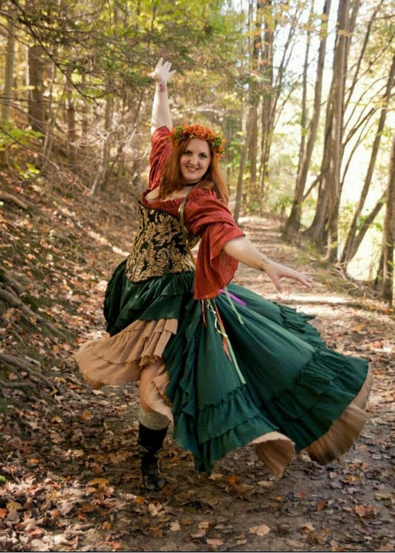 green steampunk dress Steampunk Princess dress