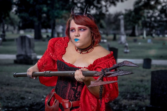 Corsetto Donna Steampunk In Pelle | Bustino Con Laccetti | Costume Per Halloween E Feste | Taglie S-6XL - Foto 2