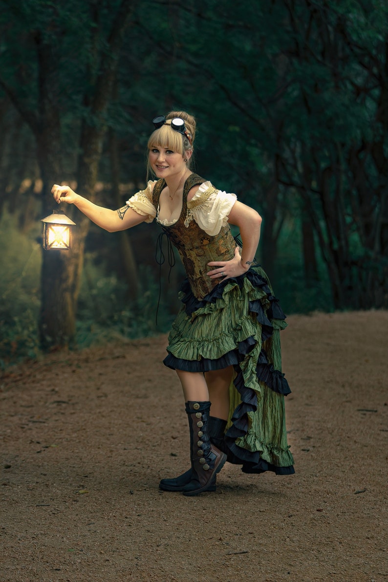 Tinkerbell, Steampunk Tinkerbell, Costume, Cosplay, Renaissance Costume, Corset, Disney-Inspired Tinkerbell Cosplay image 2