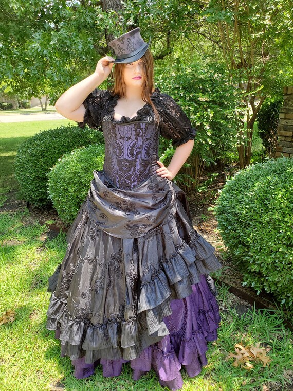 Masquerade Ball Full Skirt Set Gothic Wedding Gown Halloween Etsy