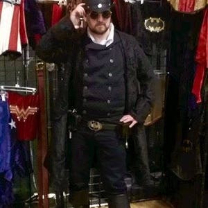 Men's Black on Black Captain's Pirate Coat, Steampunk, Cosplay, Superhero, Victorian, Ren Fair, Renaissance Festival, Pirate, Classy image 2