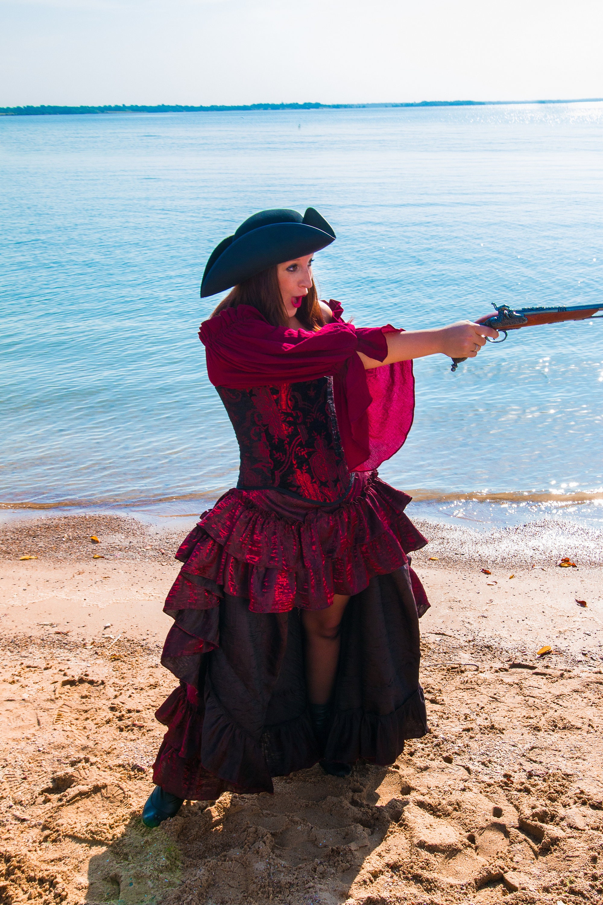 Burgundy Pirate Costume