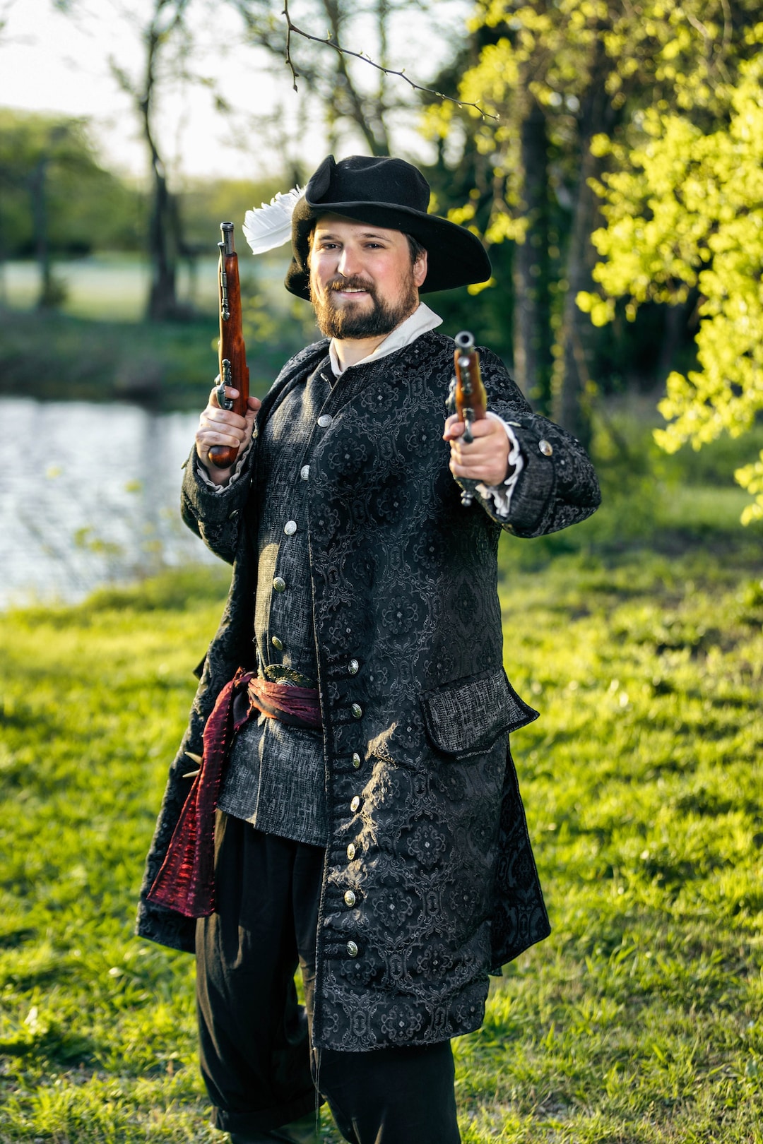 Black Beard Coat, Pirate Coat, Renaissance, Steampunk, Festival