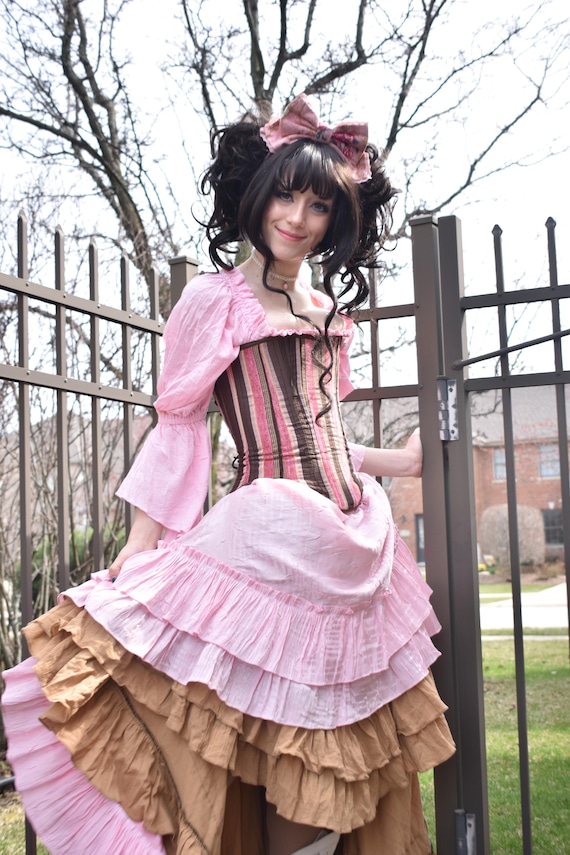 Haut Vintage à Volants Chemisier Vintage Victorien Femme - Manches Trompette, Col Volanté, Style Gothique Romantique Chemisier Victorien Vintage