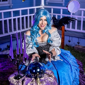 Madame Leota-Inspired Ballgown, Haunted Mansion, Ghostly Dress, Corset Costume, Costume Wedding Gown