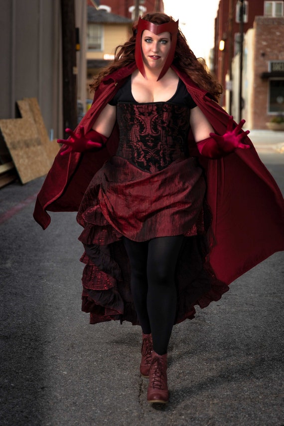 Scarlet Witch Inspired Corset Costume, Avengers Costume, Steampunk