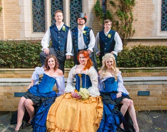 Groomsmen, French Wedding, Fairytail, Wedding Party, Steampunk, Victorian, Renaissance, Pirate, Halloween, Costume, Victorian Vest, Dickens