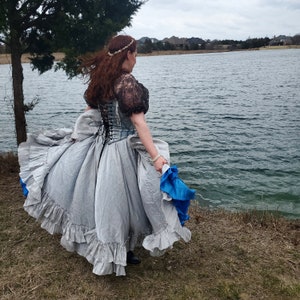Leichter silberner Schimmer-Fancy Rock Saloon-Girl, Steampunk, Viktorianisch, Renaissance, Pirat, Western. Meerjungfrau, Sirene, Kostüm-Rock