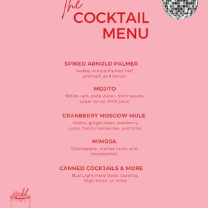 Cocktail Menu