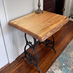 entry table, console table, side table, live edge, maple, live edge entry table live edge maple table, desk, writers desk