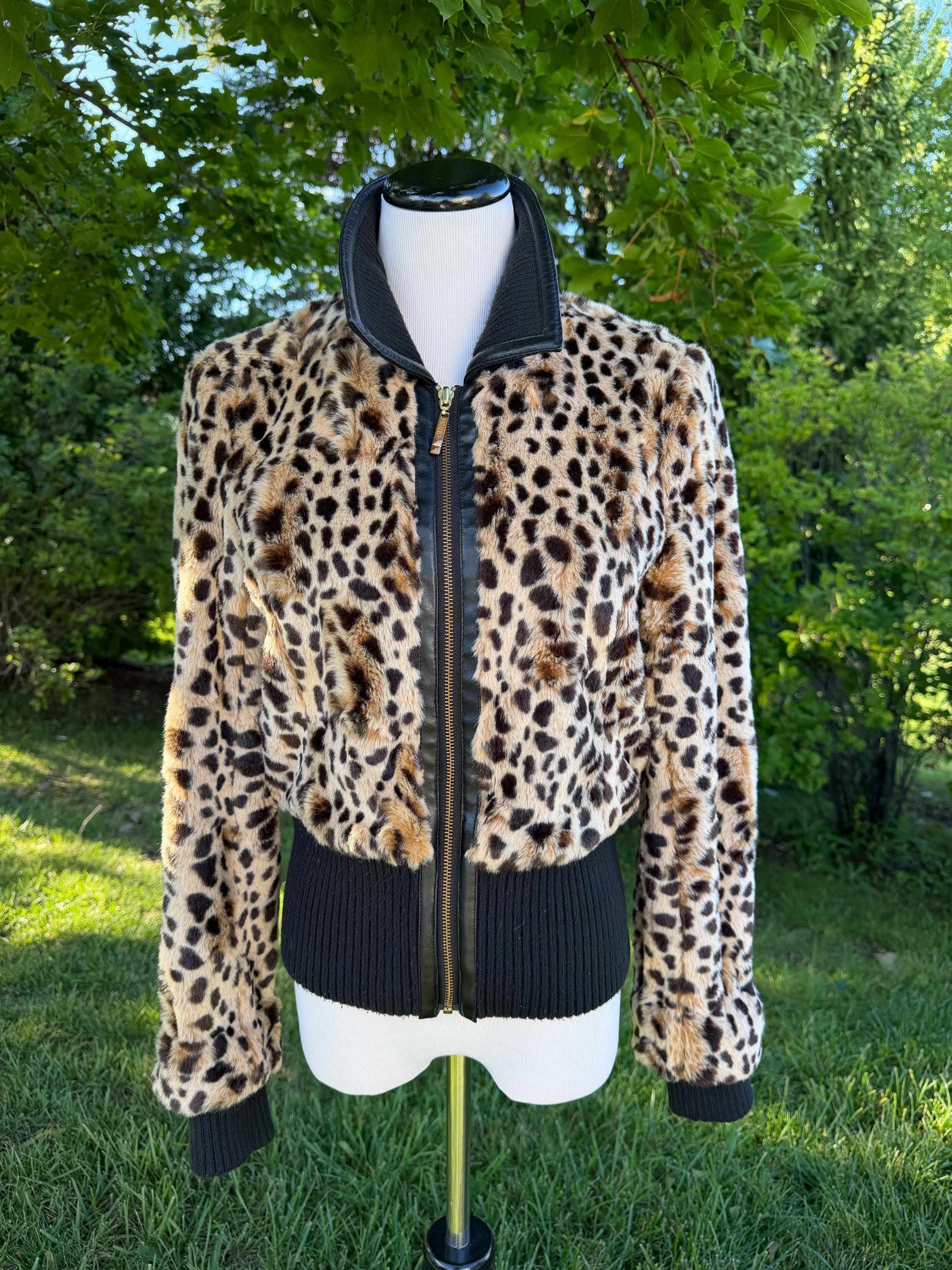 Y2k Leopard Jacket - Etsy