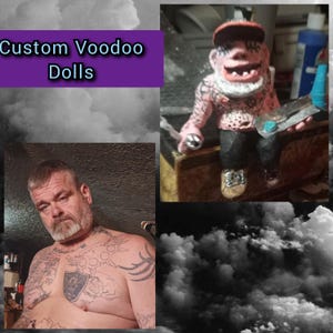 Kundenspezifische Handgemalte, echte, Voodoo-Puppen