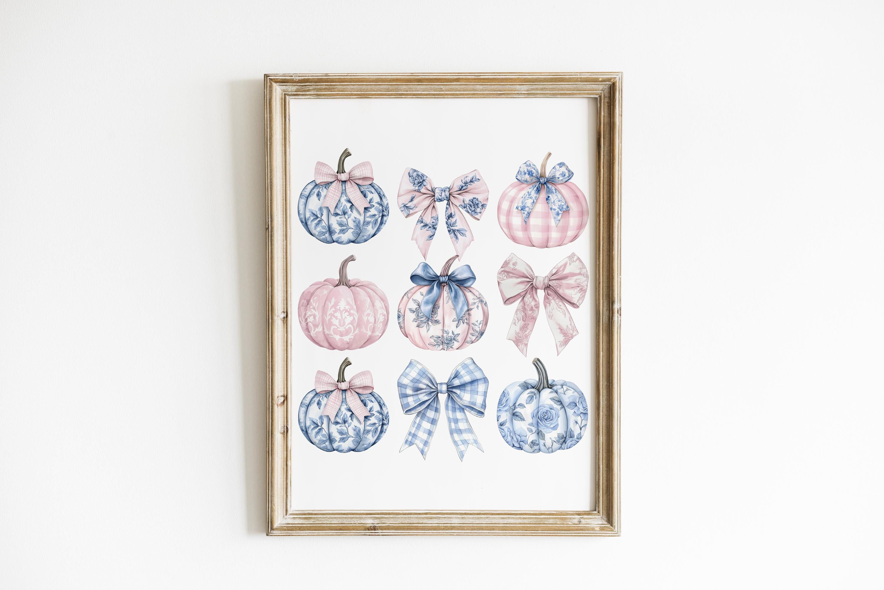 Chinoiserie Targa In Legno Hello Fall Con Zucca Autunnale Blu E Bianca - Decorazione Da Parete Rustica 26x20 Cm Per Soggiorno, Camera, Cucina