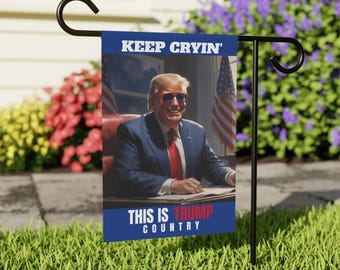 Donald Trump Flag, MAGA July 4th, Political Flag, Garden Decor, House Decoration, Outdoor Yard Sign, Patriotic Gift, USA