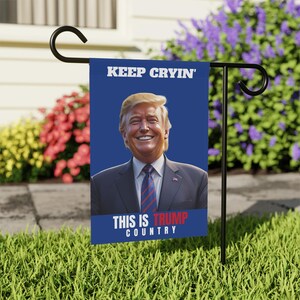 Donald Trump Country Flag, MAGA July 4th, Political Flag, Garden Decor, House Decoration, Outdoor Yard Sign, Patriotic Gift, USA