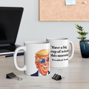 Trump MAGA Mug: Humorous Patriotic 15oz Ceramic Cup
