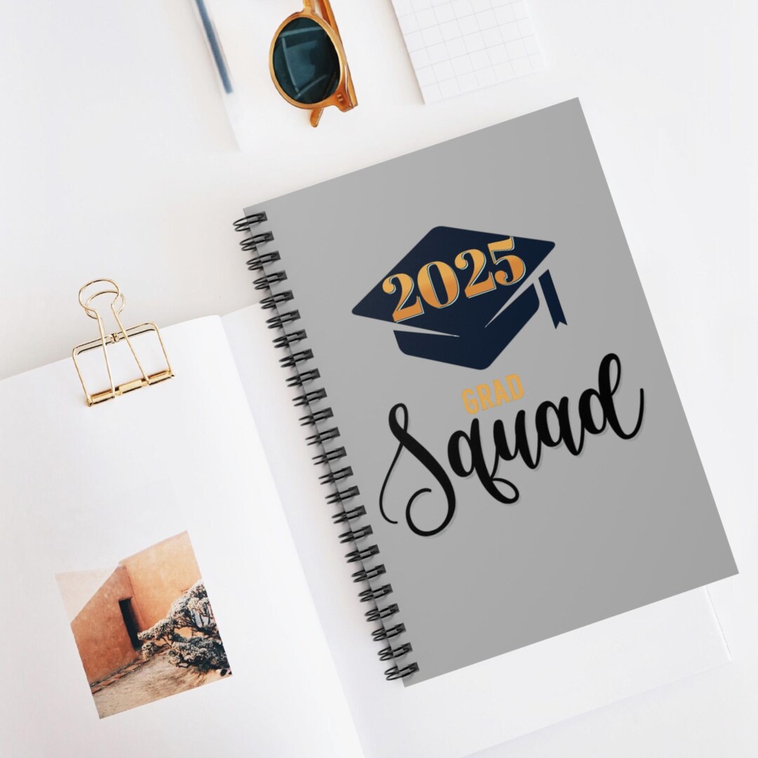 2025 Grad Squad Spiral Notebook - Perfect for Graduates, Graduation ...