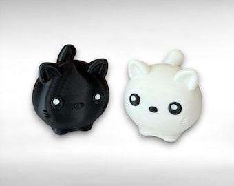 Cat Fidget Toy - Clicky Desk Pet, Silent Option