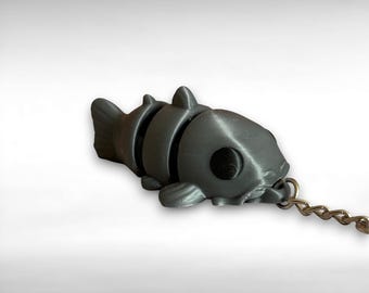 Catfish Keychain - Articulated Fish Charm