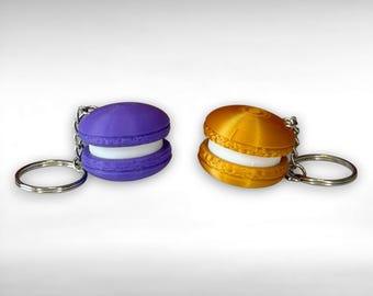 Macaron Keychain - Clicky Fidget Toy, Pastel Keyring