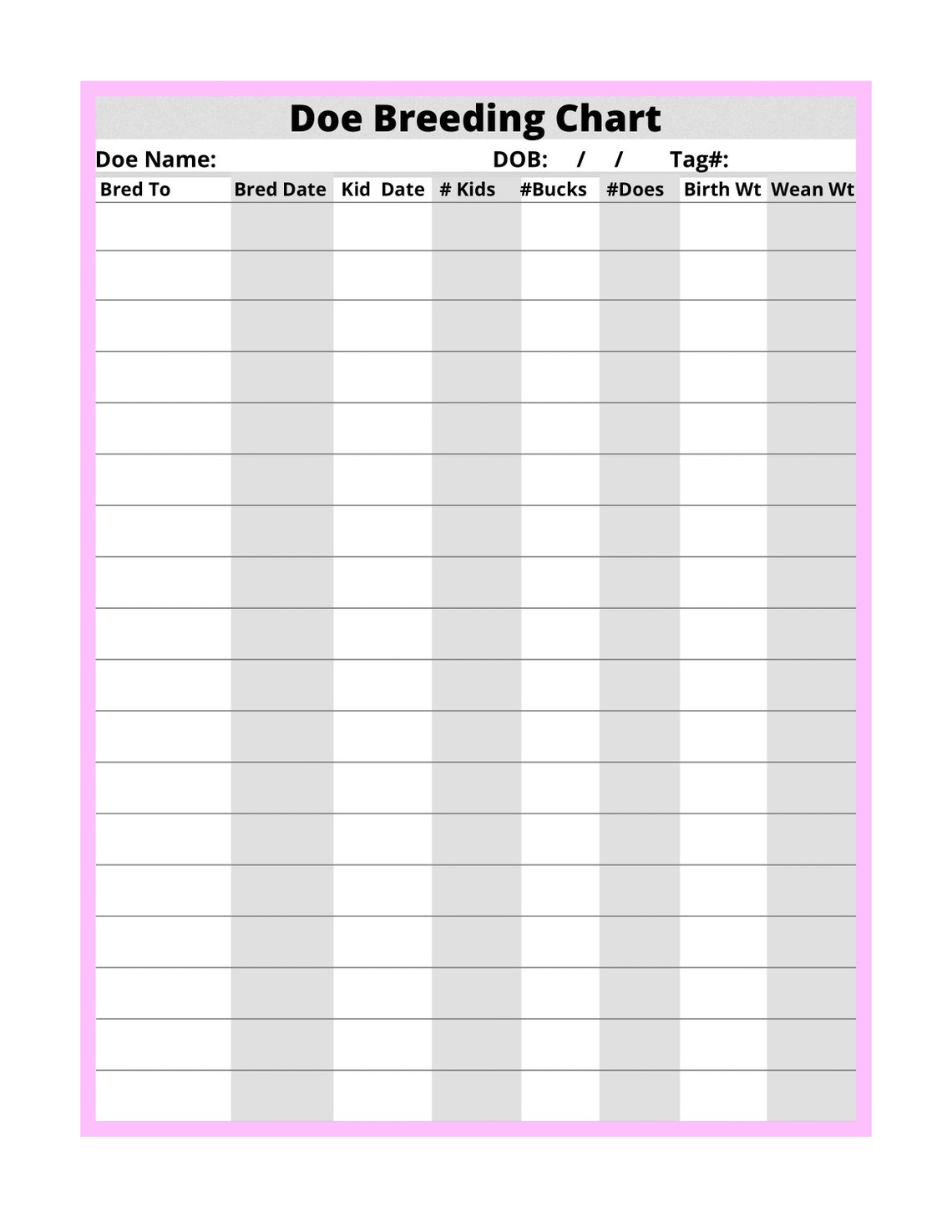 Goat Record Keeping Log Book: Breeding, Milking, Vet Records (digital ...