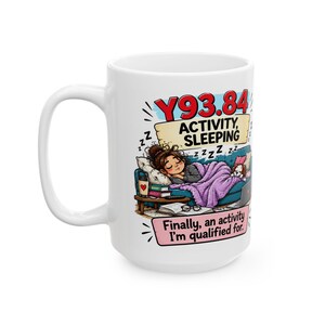 Funny ICD-10 Mug | Y93.84 Activity Sleeping | Medical Coder Gift | Sleep Humor Coffee Mug | ICD-10-CM Coding Gift | Healthcare Humor