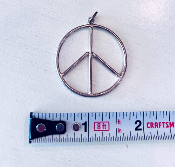 Genuine Sterling Silver, Solid Silver, Large Peac… - image 3