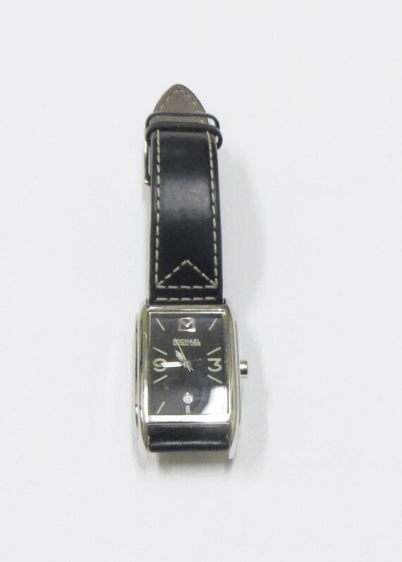 michael kors black square watch