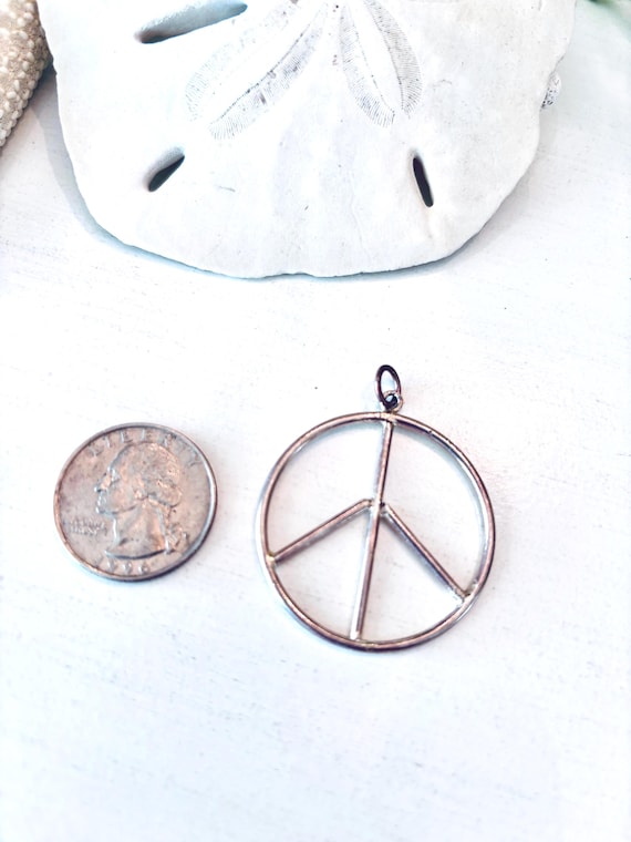 Genuine Sterling Silver, Solid Silver, Large Peac… - image 1