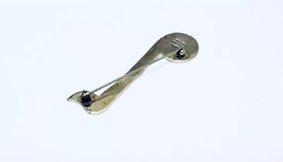 Vintage Solid Sterling Silver Music Note Large Pe… - image 3