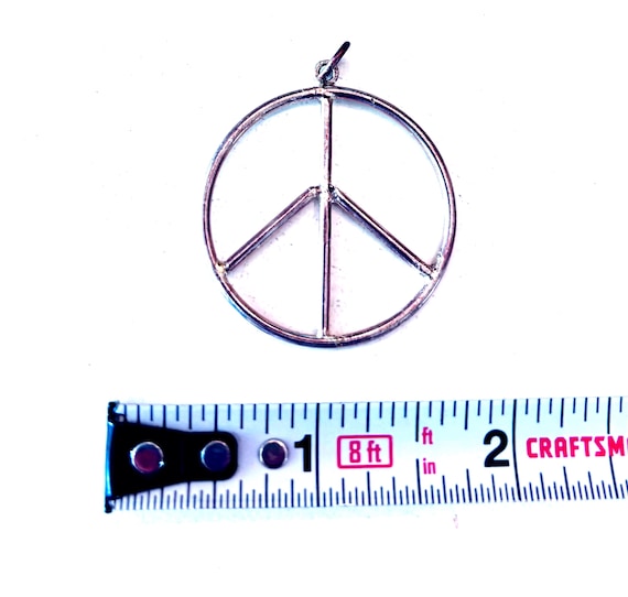 Genuine Sterling Silver, Solid Silver, Large Peac… - image 3