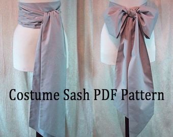Instrucciones de costura para faja de disfraz - Descarga PDF - *Digital* - Hazlo tú mismo - Cose tu propia faja larga para disfraz de recreación histórica - Faja de disfraz de pirata