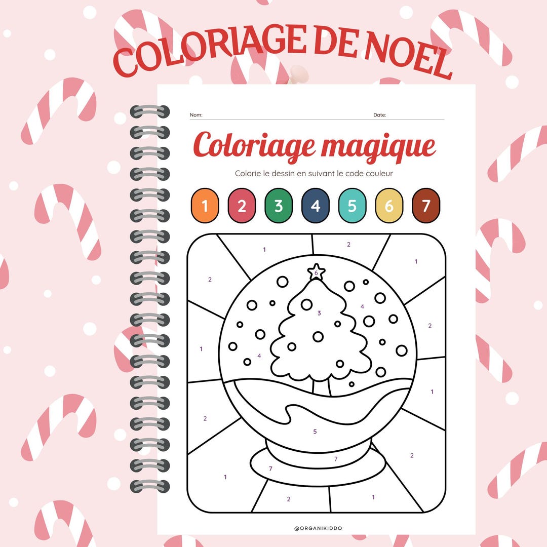 Magical Christmas Coloring Color Code Activity for Kids - Etsy