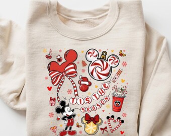 Disney Merry Christmas Shirt, Disneyland holiday Shirt, Mickey and Minnie Christmas Sweatshirt, Disney Tshirt For Holiday