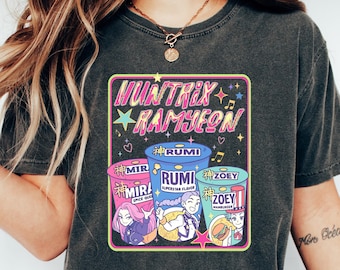 Huntrix Ramyeon Nights K-Vibe Shirt, Huntrix-Inspired Concert Tee, Kpop Demon Hunters Movie Shirt, Huntrix Ramyeon Mood Tee