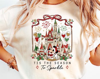 Mickey and Minnie Gingerbread Christmas Shirt, Disney Christmas Tis The Season Sweatshirt, Disneyland Christmas Sweater, Christmas Party