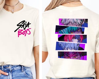 Saja Boys Kpop Demon Hunters T-Shirt, Kpop Boy Band Shirt, Anime Manga Style Tee, Demon Hunter Merch, Kpop Fan Gift Shirt