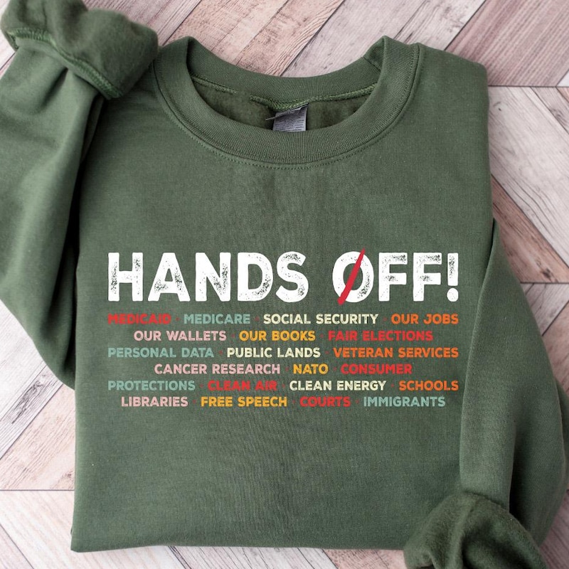 Protest Hands off Signs Etsy