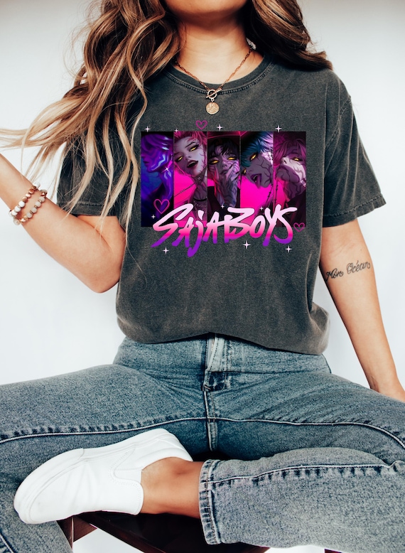 Saja Boys Kpop Demon Hunters Fan Shirt, Retro Saja Boys Band Shirt, Demon Hunters Merch, Kpop Boy Band Shirt, Anime Graphic Tee