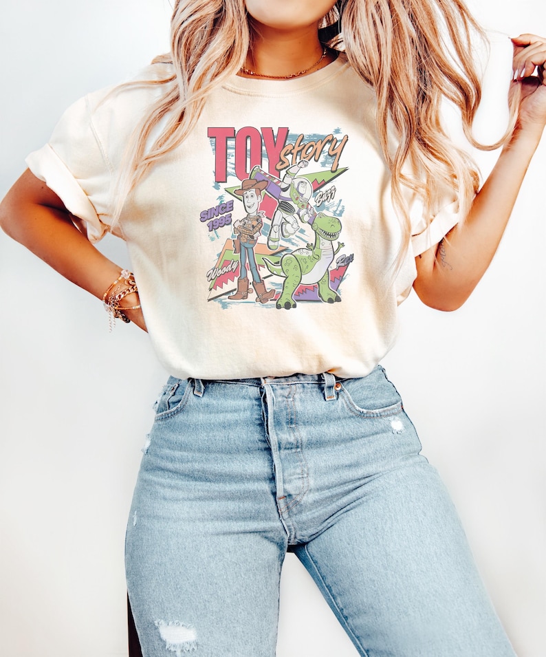 Toy Story 5 Friendship Shirt, Woody Buzz Lightyear Tee, Disneyland Toy Story Family Matching Tees image 1