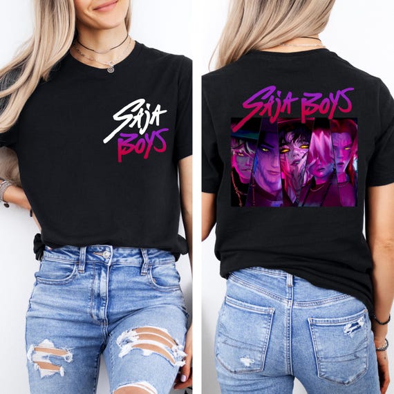 Saja Boys Kpop Demon Hunters 2 Sided Shirt, Kpop Boy Band Shirt