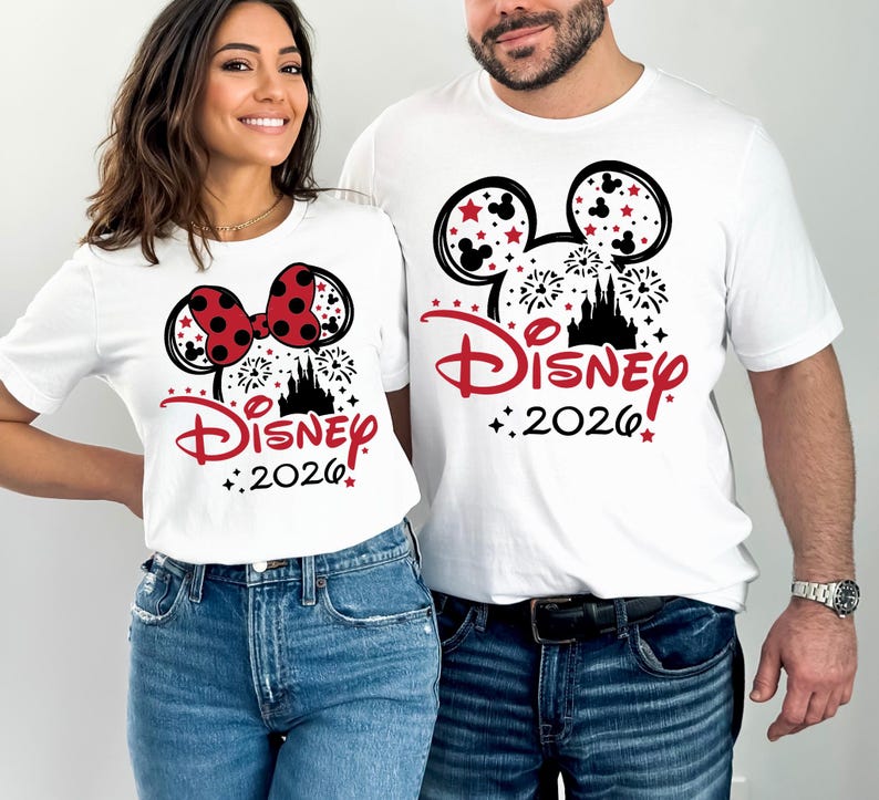 Disney 2026 Shirt, Disney Vacation 2026 T-Shirt, Family Matching Disney Tee, Disney Cruise 2026 Sweatshirt, Disney World Crewneck Top Bild 2